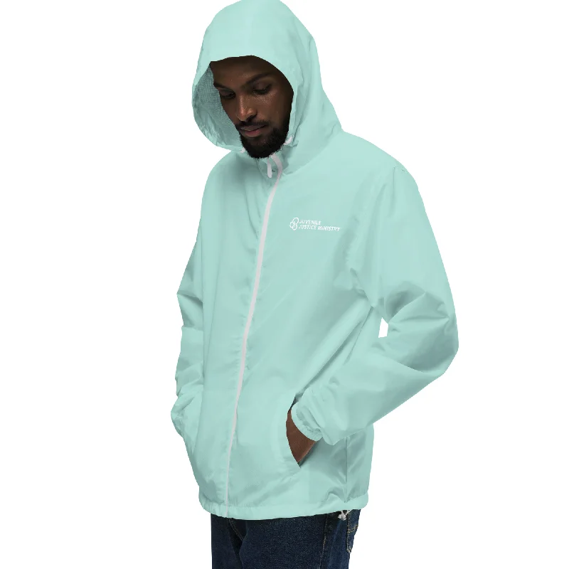 Aqua/White Zipper