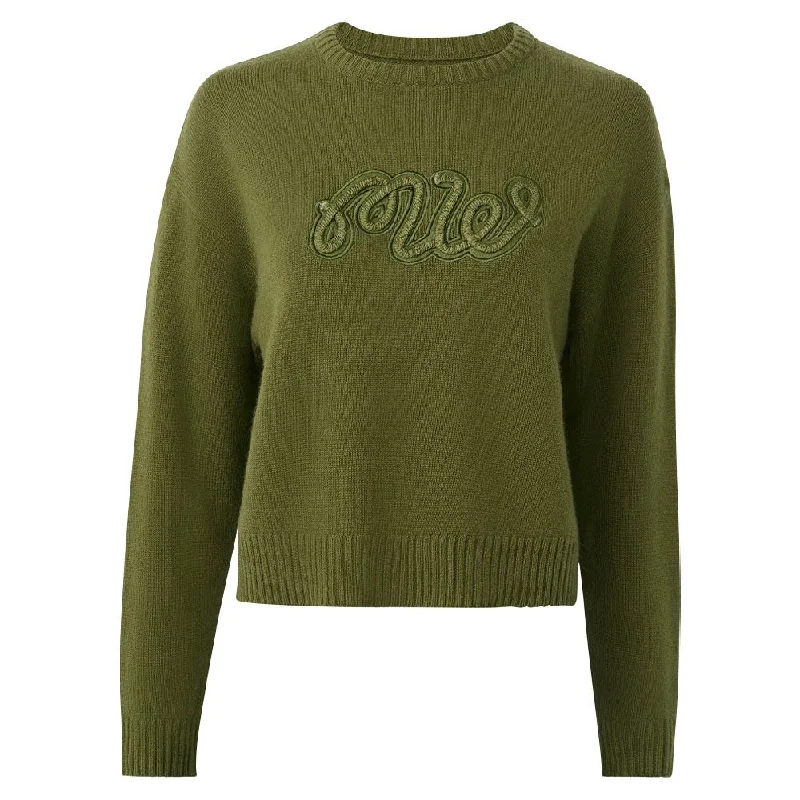 Malbon Boat Golf Sweater Olive - FW24 Women