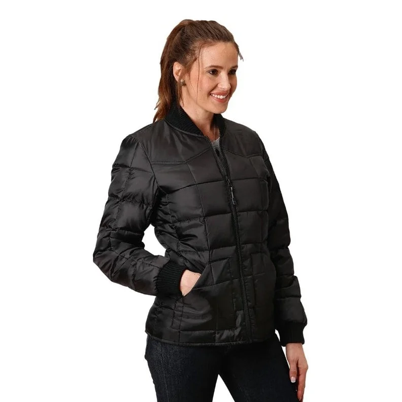 Roper Western Jacket Womens Zip Front Black 03-098-0761-0522 BL