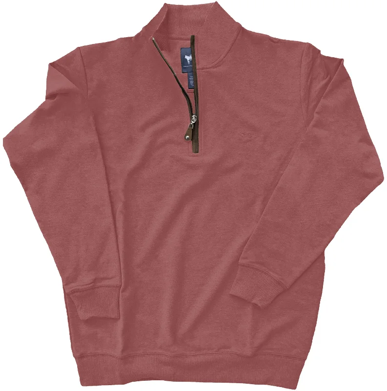 Mineral Red French Terry Quarter Zip