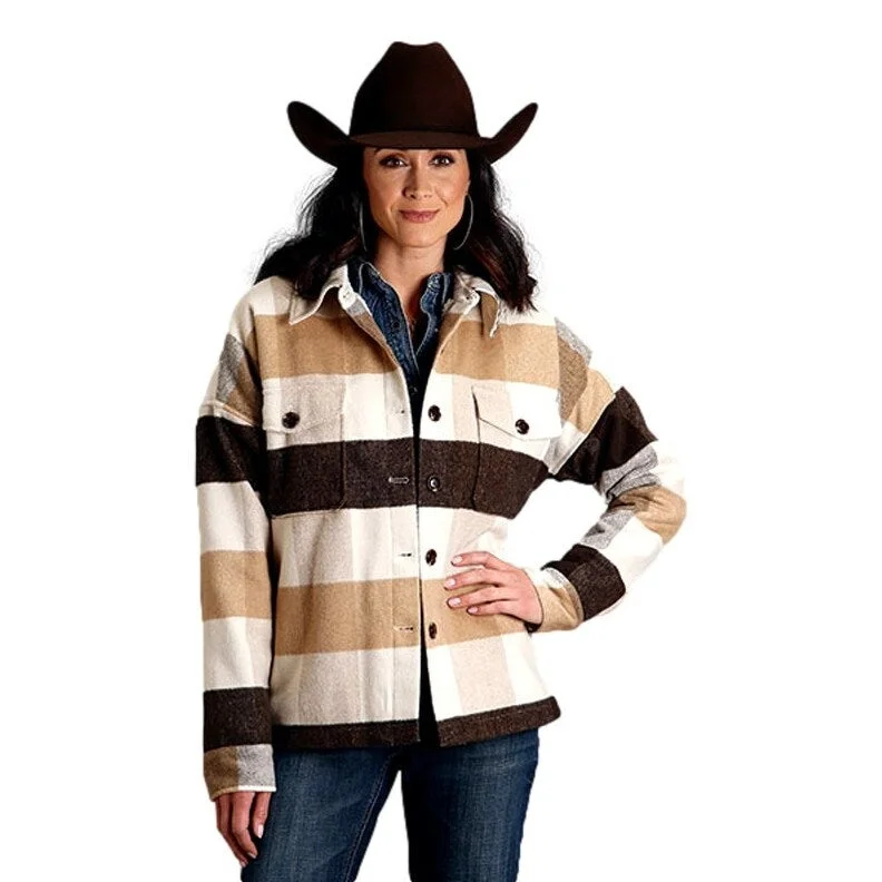 Stetson Western Jacket Womens Oversized Brown 11-098-0539-7065 BR