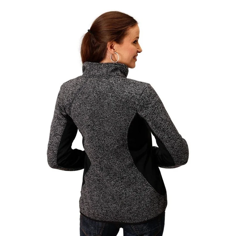 Roper Western Jacket Womens Fleece Zipper Gray 03-098-0794-6151 GY