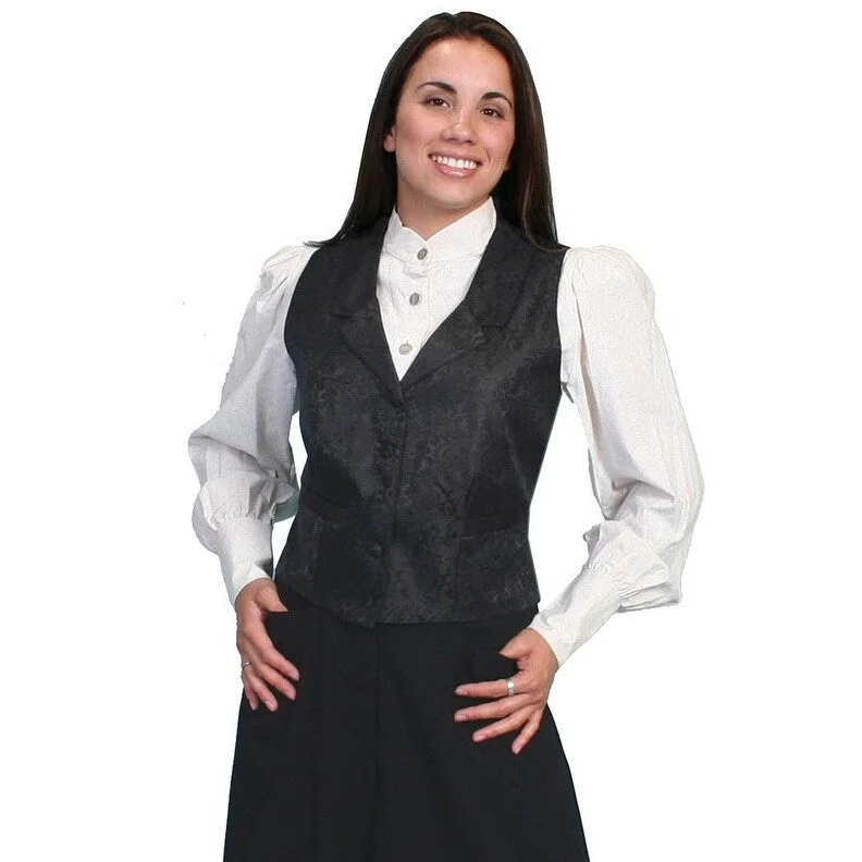 Scully Western Vest Womens Formal Paisley Button Rangewear F0_RW546