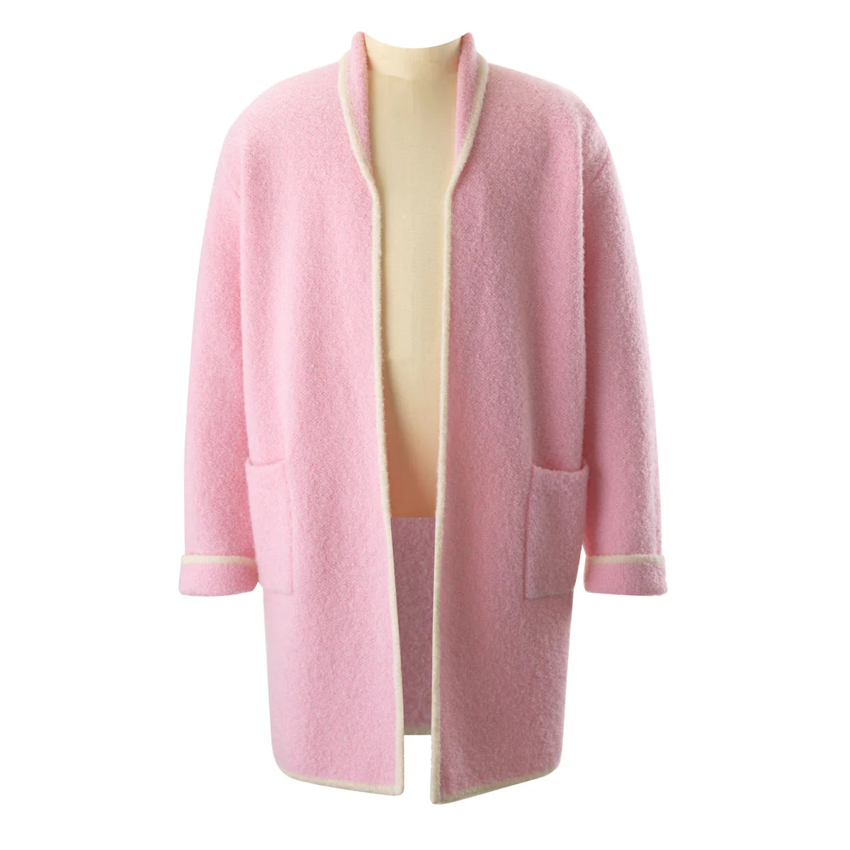 PINK LONG KNIT CARDIGAN