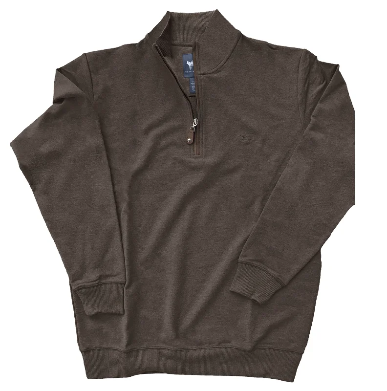 Mocha French Terry Quarter Zip