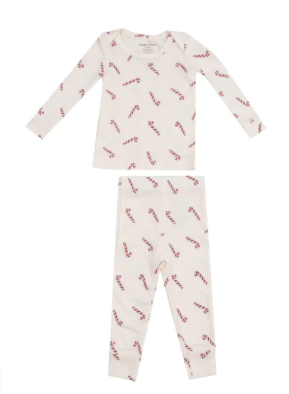 Candy Cane Rib loungewear set