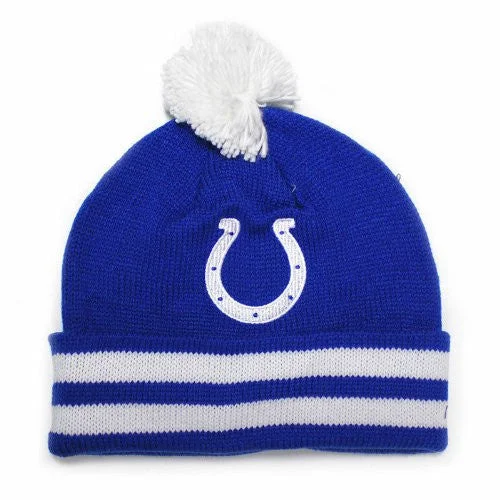 Indianapolis Colts Mitchell & Ness Striped Cuffed Knit Hat