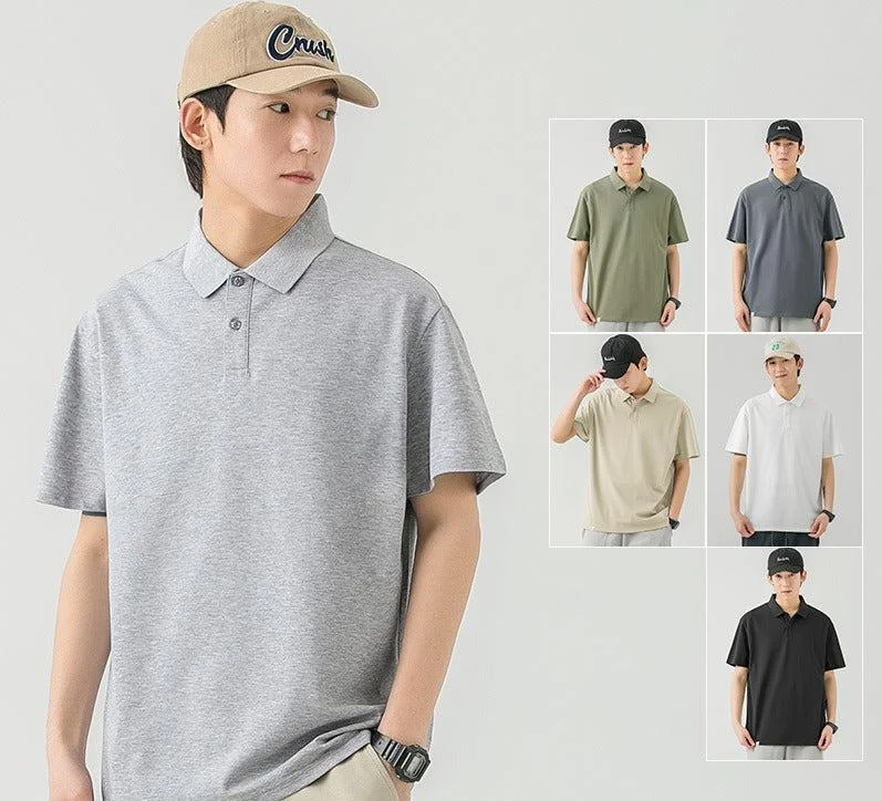 Basic Lapel Polo Shirt