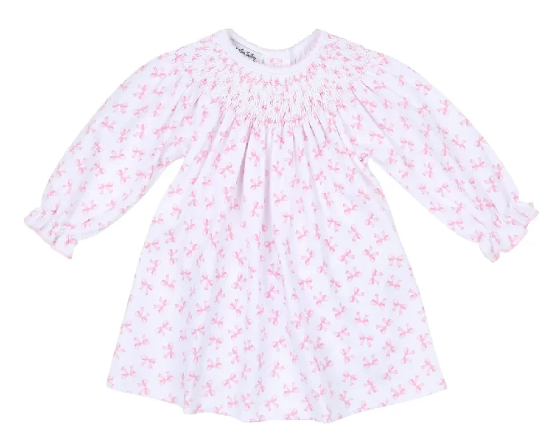 Baby Bows Bishop Printed L/S Dress Set