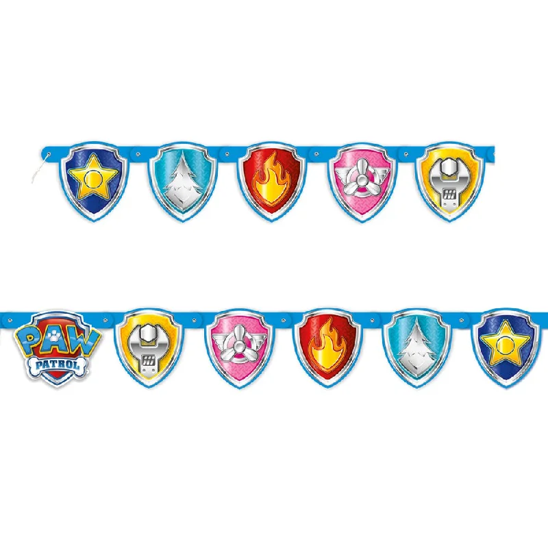 6.5ft PAW PATROL JOINTED HAPPY BIRTHDAY BANNER