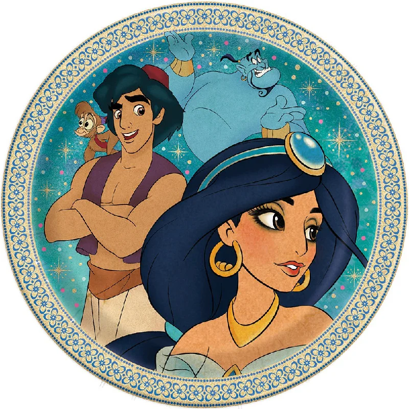 9 inch ALADDIN ROUND DINNER PLATES (8 PK)