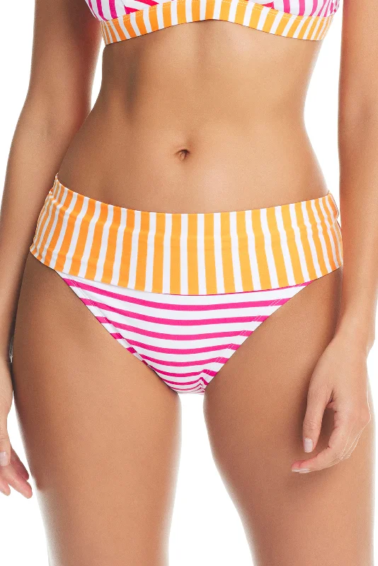 Smooth Operator Banded Hipster Bikini Bottom in Stripe