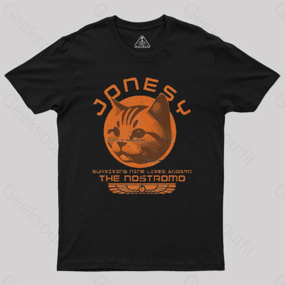 Jonesy Surviving Nine Lives Aboard The Nostromo Geek T-Shirt