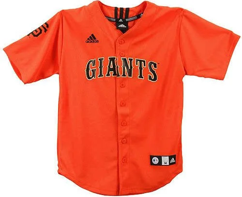 San Francisco Giants MLB Adidas Youth Team Color Applique Baseball Jersey