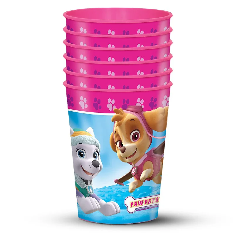 16 oz. PAW PATROL GIRL PLASTIC STADIUM CUPS (6 PK)