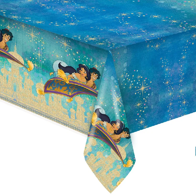 ALADDIN PLASTIC TABLECOVER 54 inch X 84 inch