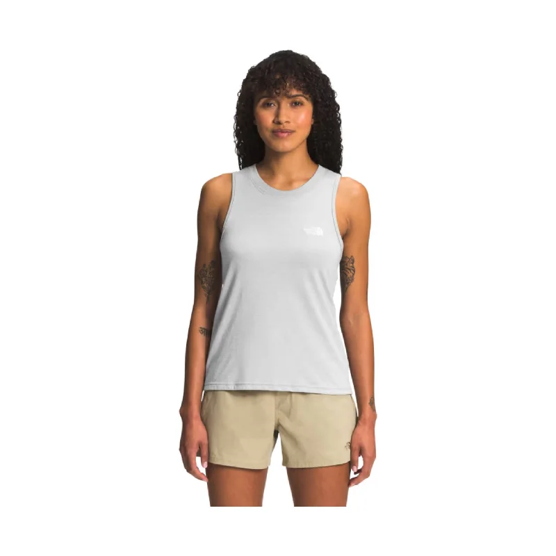 The North Face Women's Simple Logo Tank - TNF Light Grey Heather - ONLINE STORE CREDIT/EXCHANGE ONLY