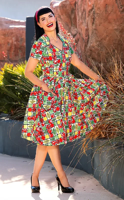 Sabrina Dress in Fruit Salad Print