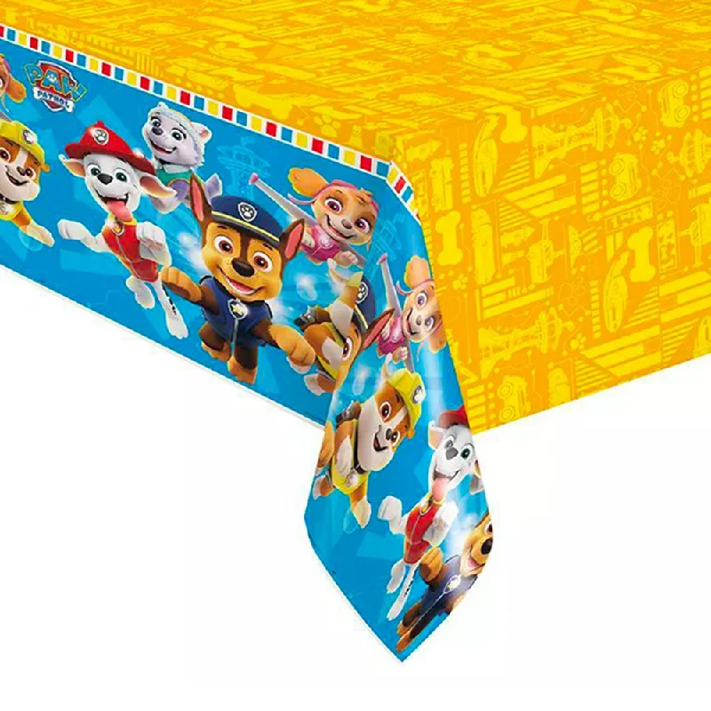 PAW PATROL PLASTIC TABLE COVER 54 inch X 84 inch