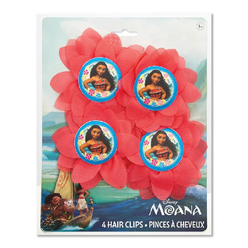 MOANA FLOWER CLIP HAIR (4 PK)