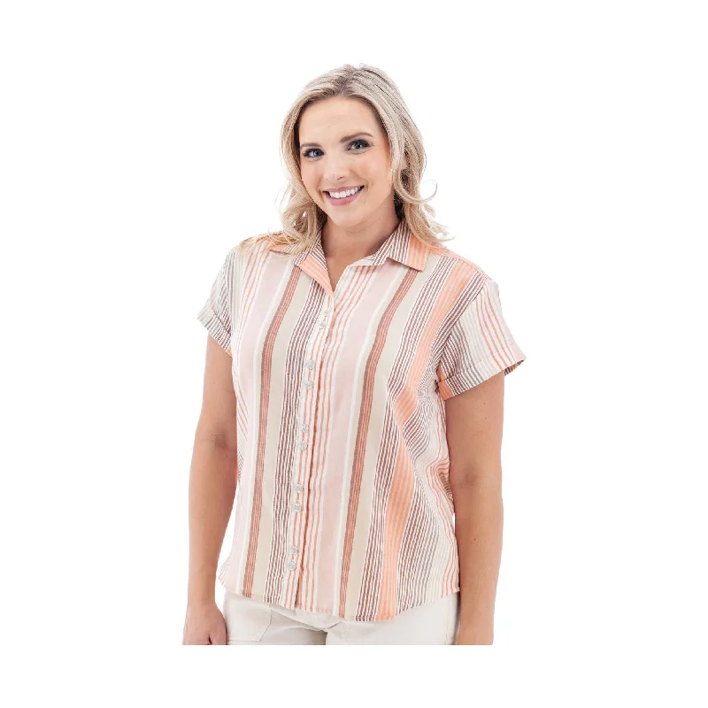 Old Ranch Women's Aviana Shirt 24 - Deep Coral - ONLINE STORE CREDIT/EXCHANGE ONLY