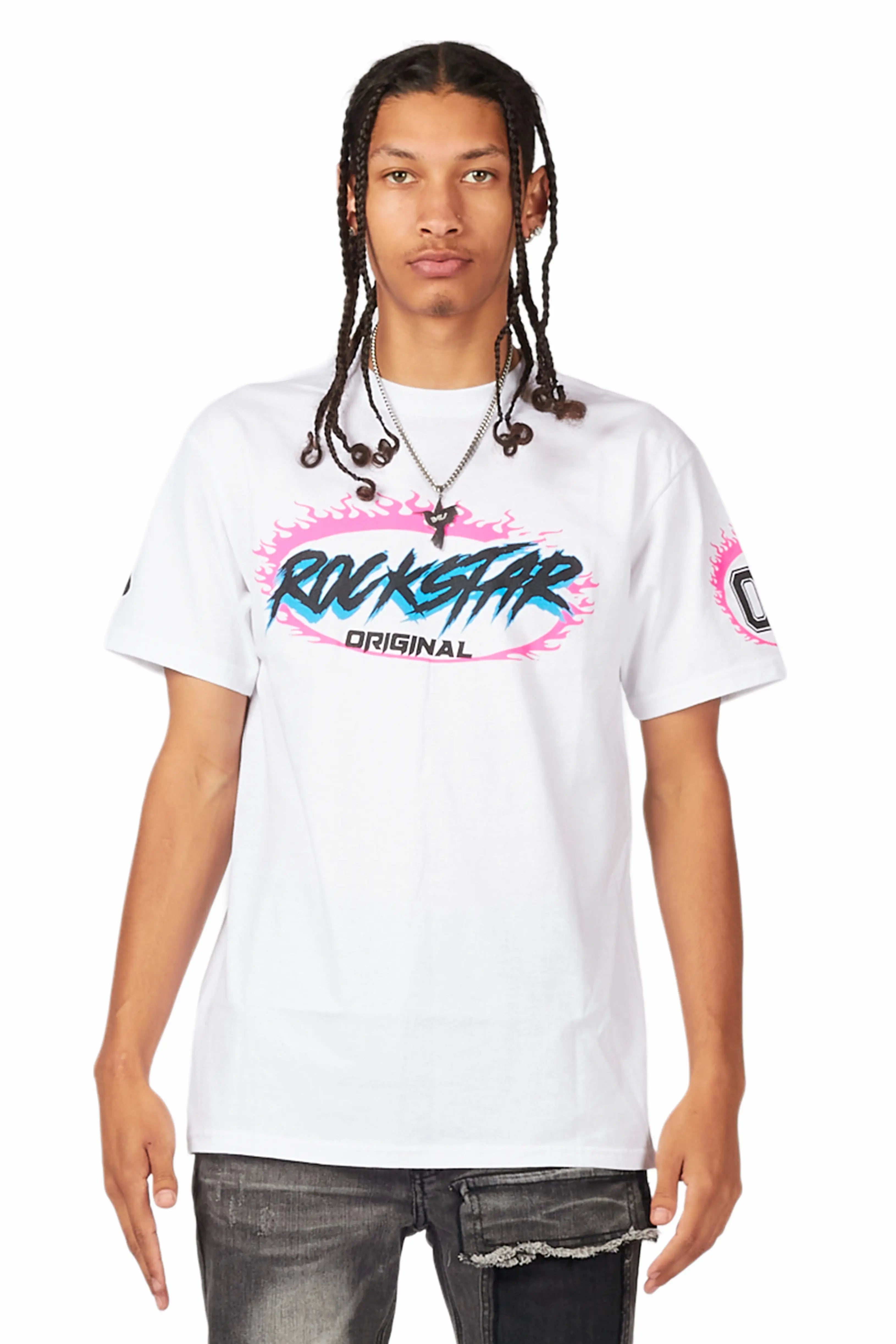 Draven White Graphic T-Shirt