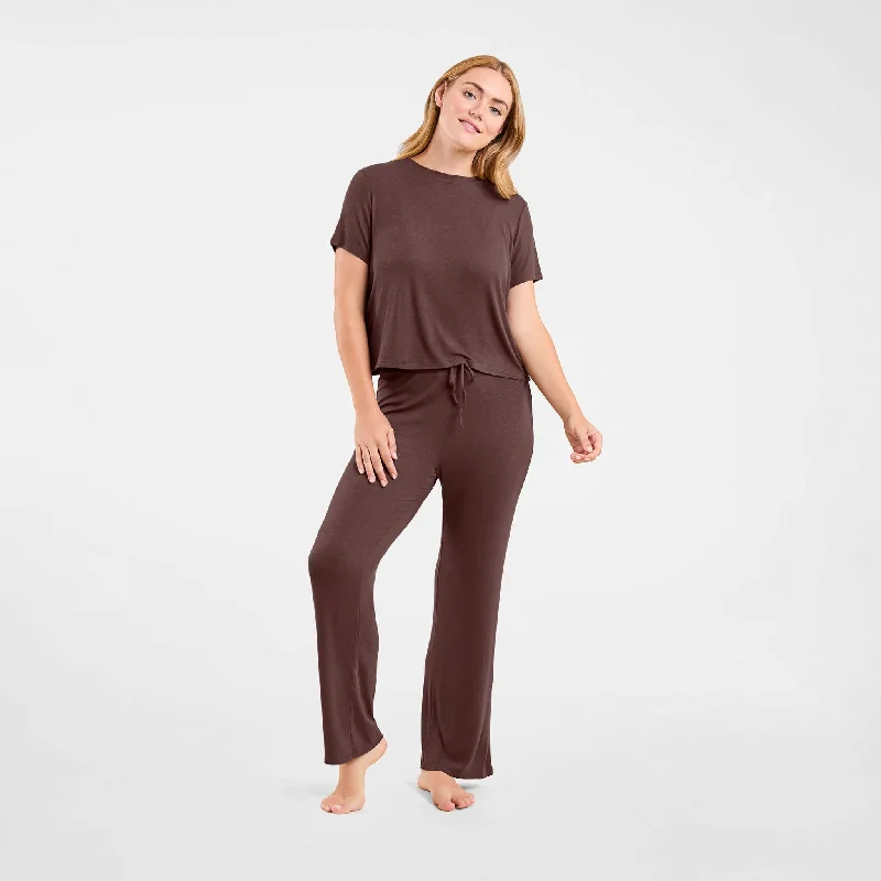 Ribbed Pajama Set | Coffee