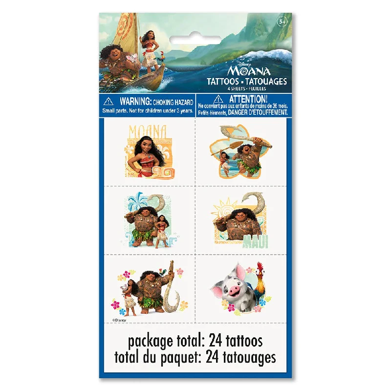 MOANA TATTOOS (24 PK)