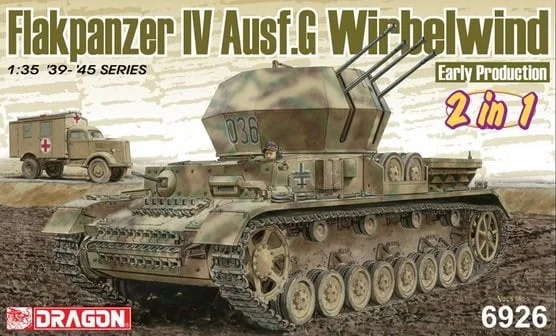 Dragon Models 1/35 German Flakpanzer IV `Wirbelwind` Early (2in1)