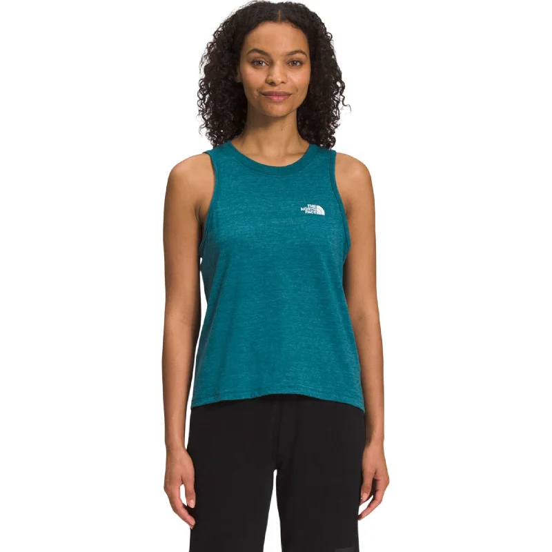 The North Face Women's Simple Logo Tank - Blue Coral Heather