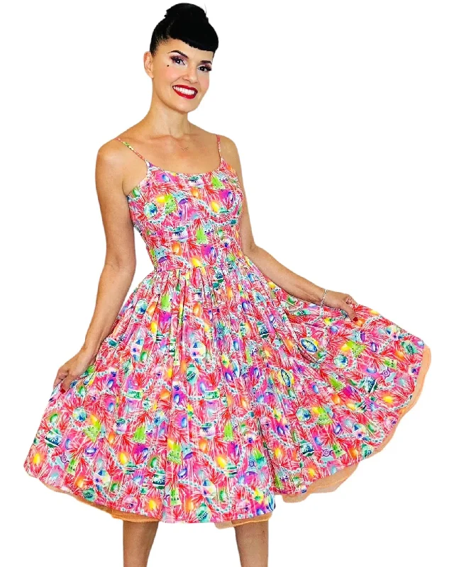 Gwen Dress in City Sidewalks Print