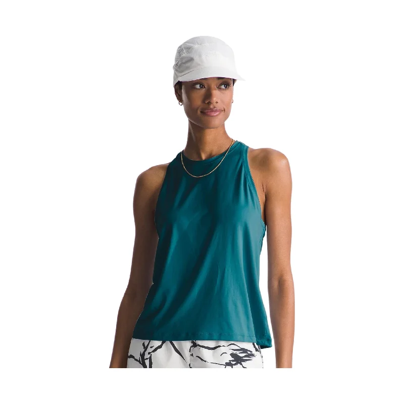 The North Face Women's Dune Sky Tank - Blue Moss - ONLINE STORE CREDIT/EXCHANGE ONLY