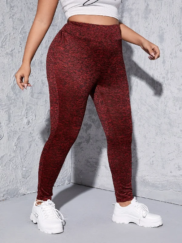 Plain Long Plus Size Leggings