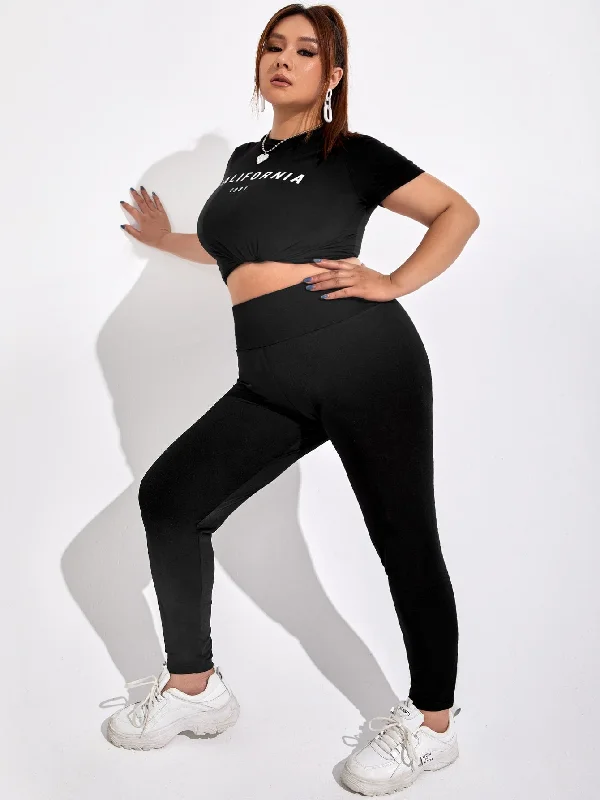 Plain Long Plus Size Leggings