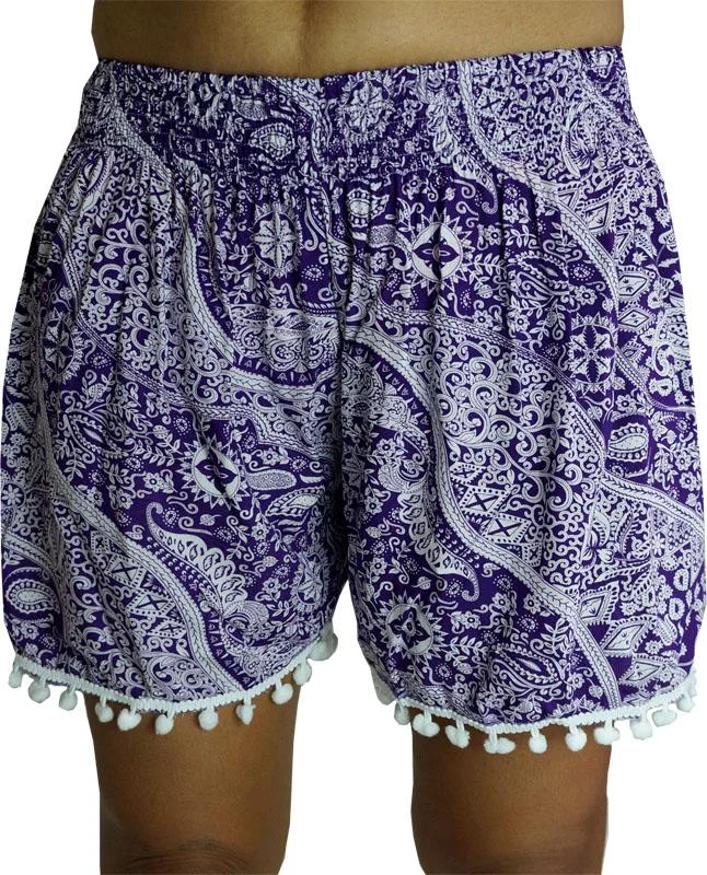 Pom Pom Short "Paisly Monotone"