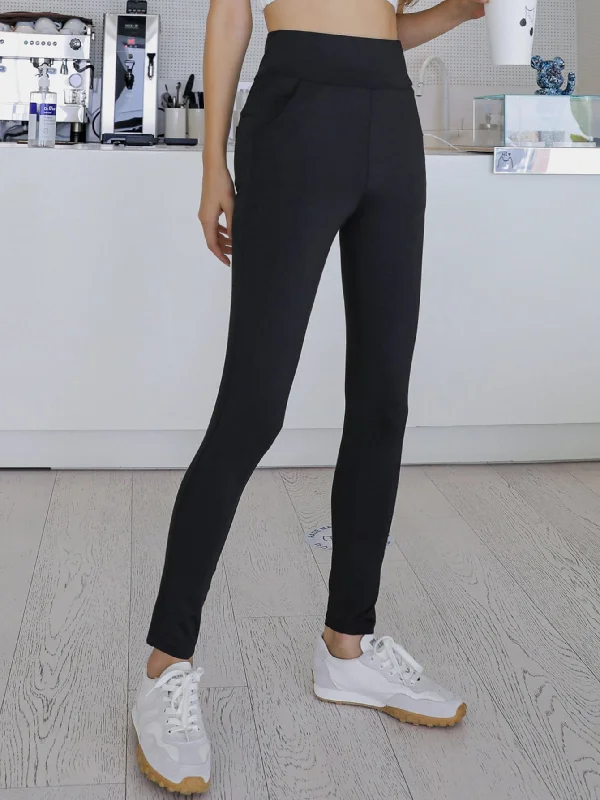 Sporty Plain Long Women Leggings