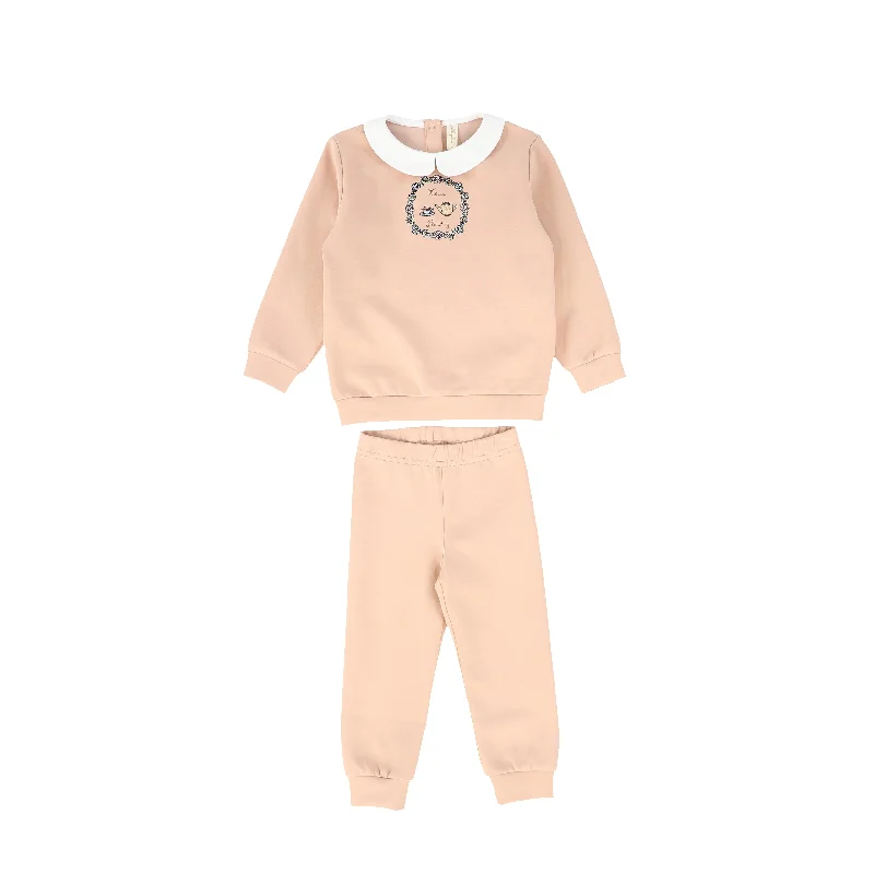 Bebe Jolee Peach Teapot Sweatshirt Set [FINAL SALE]