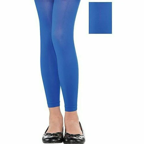 Child Blue Footless Tights