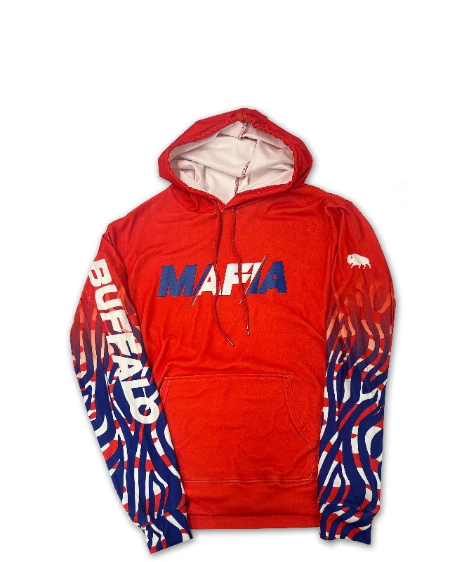 Mafia Stripes 2025 - Red Lightweight Youth Hoodie