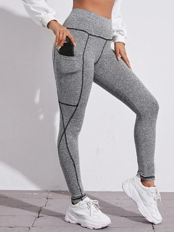 Sporty Pocket Long Women Leggings