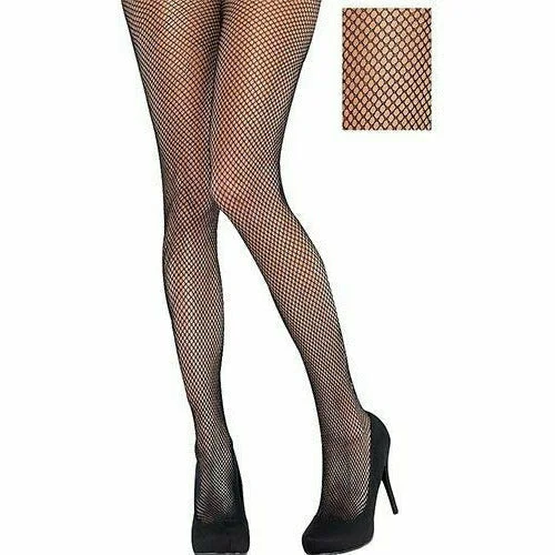 Adult - Classic Black Fishnet Pantyhose