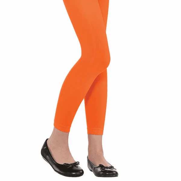 Orange Child Footless Tights