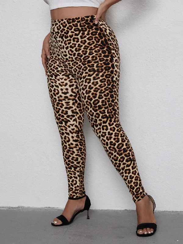 Leopard Long Plus Size Leggings