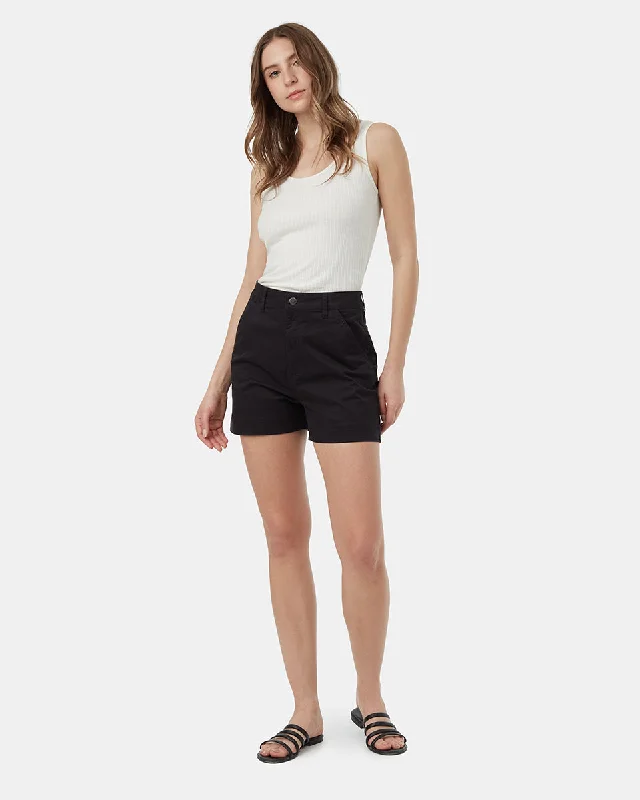 Ten tree twill high waist short tcw4296-0164 black