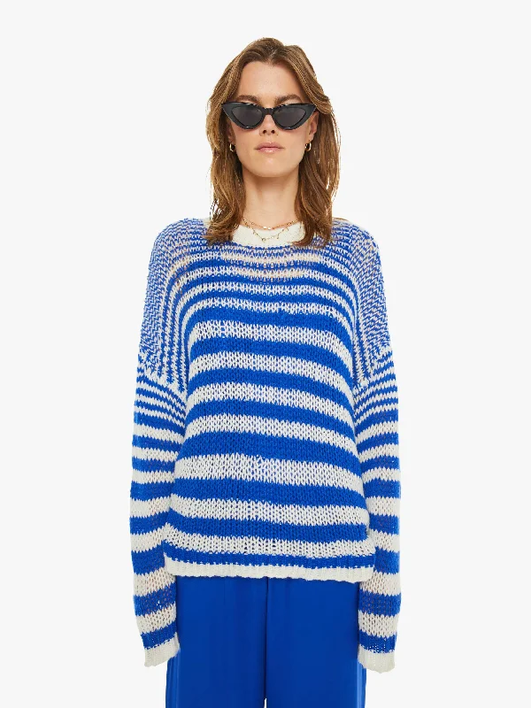 SABLYN Sheyla Slouchy Open Crewneck - Lapis Multi