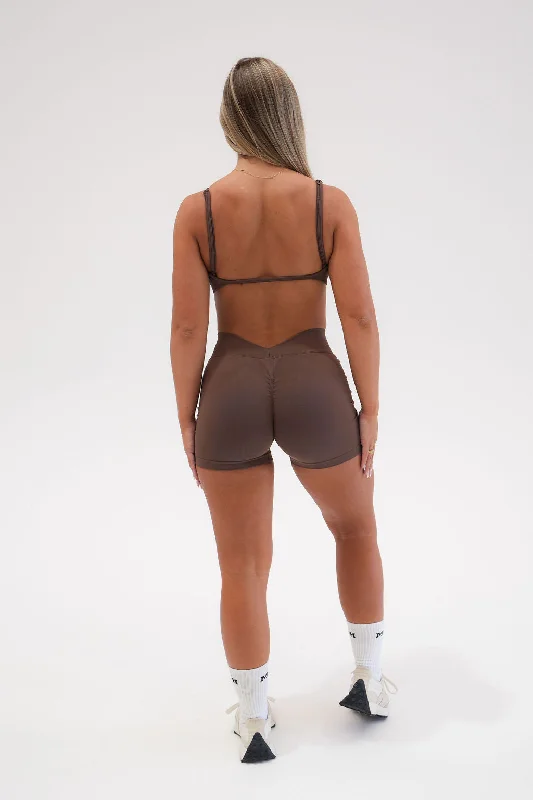 Contour Shorts - CHOCOLATE