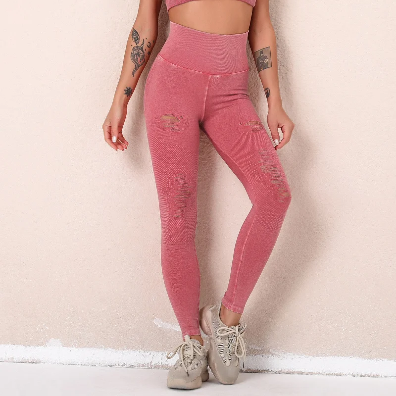 Hollow Seamless High Waist Sports Fitness Yoga Pants Wholesale Leggings