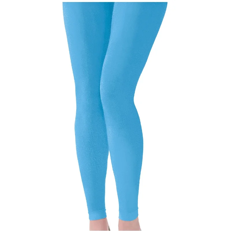 Adult - Light Blue Footless Tights