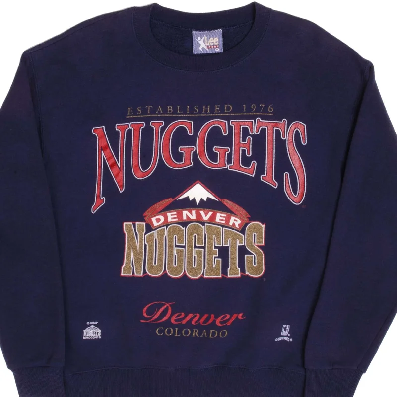 VINTAGE NBA DENVER NUGGETS 1990S SWEATSHIRT SIZE MEDIUM MADE IN USA