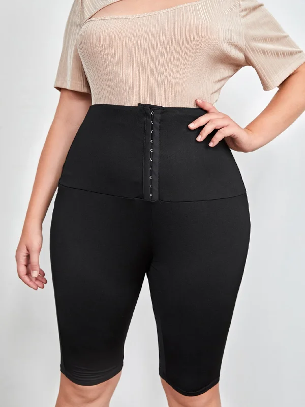 Plain Short Plus Size Leggings